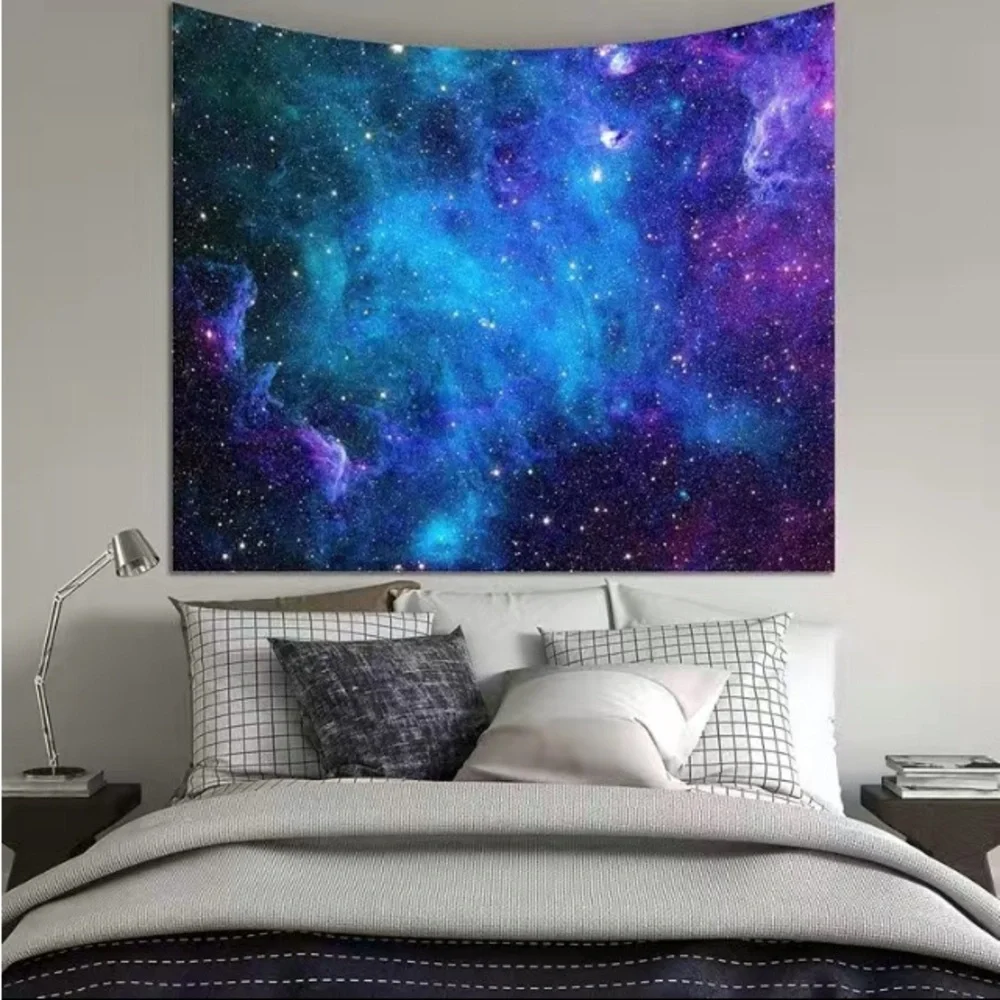 Galaxy Starry Sky Cosmic Space Nebula Tapestry 40x60